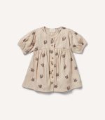 ⁦Crinkle Button Dress⁩ – תמונה ⁦5⁩